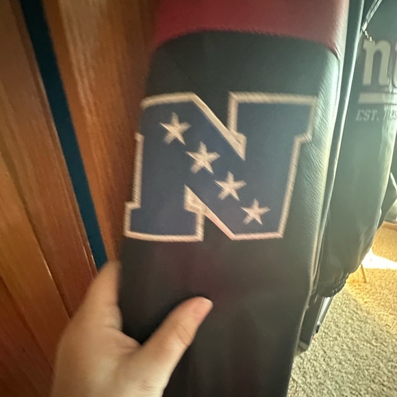 NFL Carl Banks NY Giants Black and Blue Bomber/Varsity Coat Size XL - Picture 5 of 11